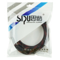 SIPU 30awg-224awg 1.4v hdmi à HDMI avec nylon rouge et noir sheield deux ferrite